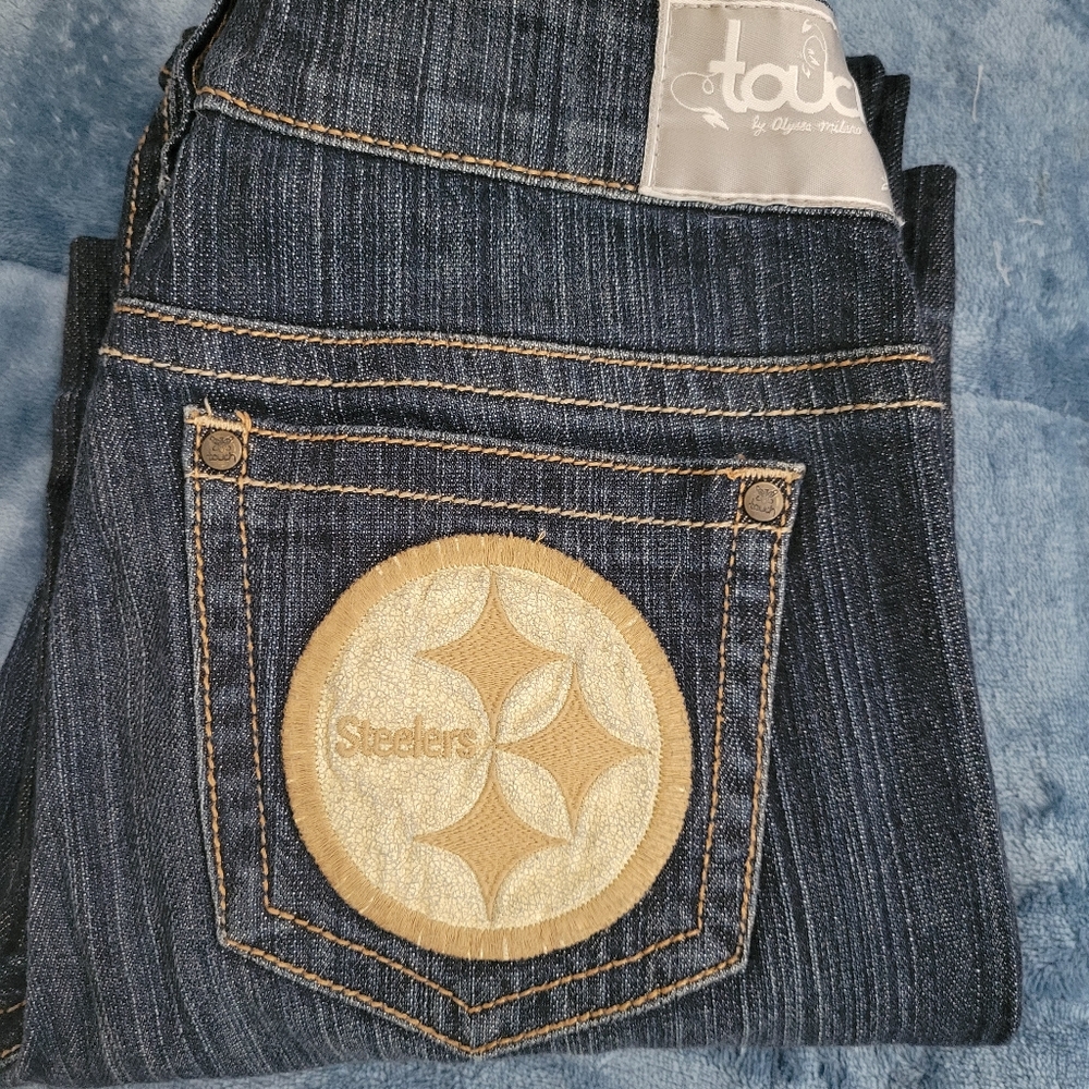 Steelers Touch Denim Jeans by Alyssa Milano